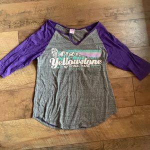 Yellowstone Baseball 3/4 Sleeve Graphic T-shirt